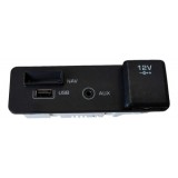 Entrada Usb Aux Tomada 12v Discovery Sport 2017 Preto