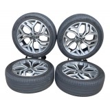 Jogo Rodas Original Velar 2.0 2020 265/45 R21 J1313 Prateado Prateado