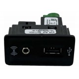 Entrada Usb Aux 5q0035726e Amarok 2019 C7698 Preto