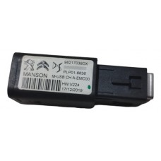 Porta Usb Peugeot 208 2020 2021 2022 2023 9824334377 Preto